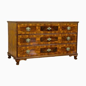 Antique Baroque Chest of Drawers in Nutwood, 1780