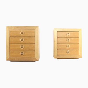 Oak Christiansborg Bedside Tables, Set of 2