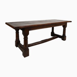 English Oak Dining Table, 20th Century