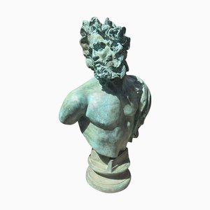 Bronze Bust of Faun by Fonderia Chiurazzi, 1980