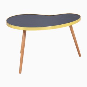 Mid-Century Kidney-Shaped Black Side Table, 1960s