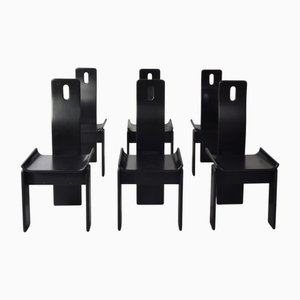 Sedie Diago di Edoardo Landi per Nikol, anni '70, set di 6