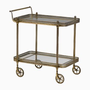 Chariot à Boissons en Laiton, 1920s
