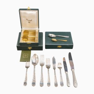 Service de Couverts Villeroy en Plaqué Argent de Christofle, 1930s, Set de 120