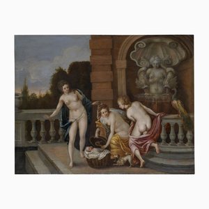 Circle of Francesco Albani, Italian Mythological Scene, 1660, Oil on Board