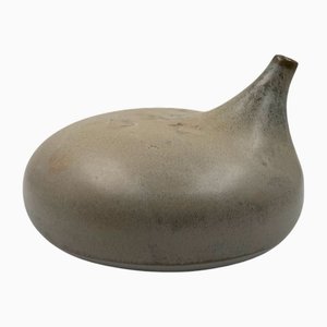 Jarrón Mid-Century Organic Modern de Gres de Franco Bucci, Italia, 1970