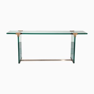 Side Table in Glass by Peter Ghyzcy, 1960