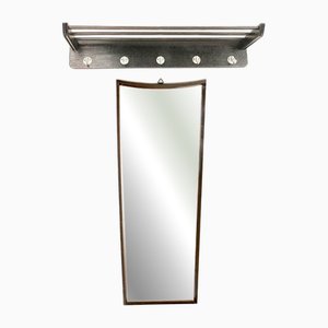 Vintage Garderobe und Spiegel, 1960er, 2er Set