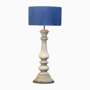 Large Turned Column Lamp, 1900s