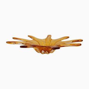 Large Murano Glass Basket attributed to Mariana Iskra, 1960s