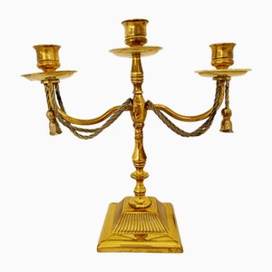 Vintage Brass Candelabra, 1950s