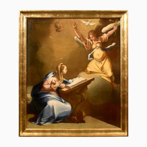 Entourage de Paolo De Matteis, L'Annonciation, 1700, Huile sur Toile