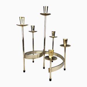 Candelabro Mid-Century de Gunnar Ander para Ystad-Metall, años 60