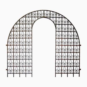 Antique Wrought Iron Garden Gate, France, Late 19th Century