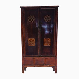 Meuble Antique en Bois, Chine avec Détails Sculptés