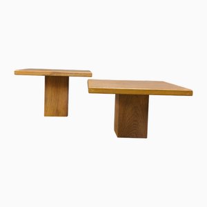 Vintage Satztische aus Holz, 1960er, 2er Set
