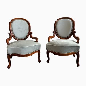 Poltrone Luigi Filippo, set di 2