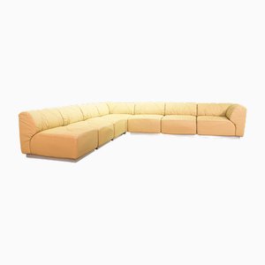 Divano modulare in pelle di Bernd Münzebrock per Walter Knoll, Germania, anni '70, set di 7