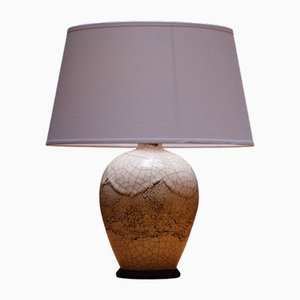 Pied de Lampe en Céramique Craquelée, 1960s