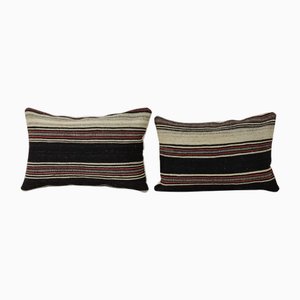Turkish Hemp Kilim Cushion Covers, 2010s, Set of 2