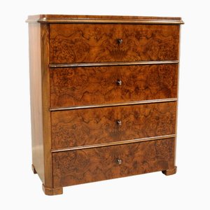 Biedermeier Walnut Chest of Drawers