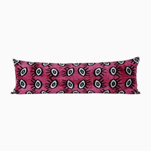 Boho Pink Ikat Velvet Eye Cushion Cover, 2010s