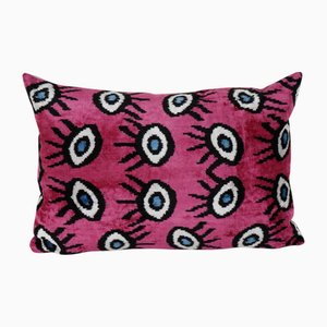 Evil Eye Silk Ikat Velvet Cushion Cover, 2010s