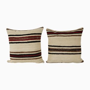 Hemp Kilim Cushion Covers, 2010s, Set of 2