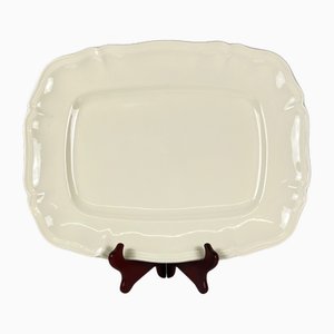 Large Rectangular Cream Dish from Sarreguemines, Early 20th Century