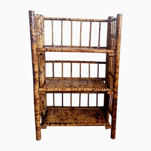 Tiger Bamboo Folding Shelf, 1970s