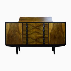 Modernes Mid-Century Sideboard aus Nussholz von RT Halas, Polen, 1960er