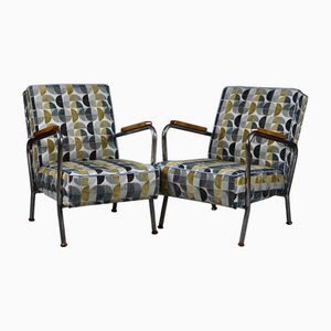 Bauhaus Armchairs, Poland, 1950s, Set of 2