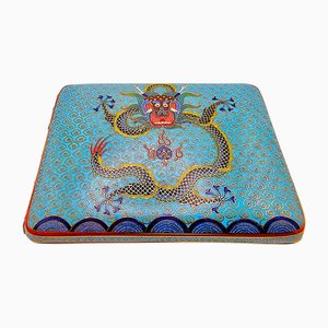 Porte-Cigarettes ou Porte-Cartes de Visite en Émail Cloisonné, Chine, 1890s
