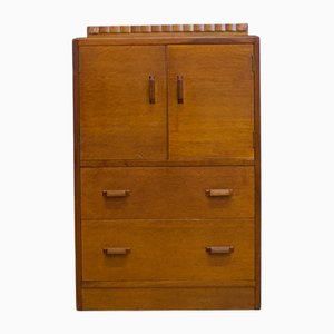 Art Deco Oak Tallboy from G-Plan, 1930s