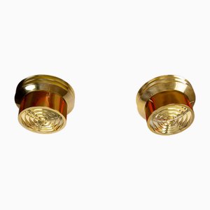 Danish Model T742 Brass Ceiling Lights by Hans Agne Jakobson, 1960, Set of 2