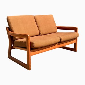 Divano a due posti in teak di Komfort, Danimarca, anni '60