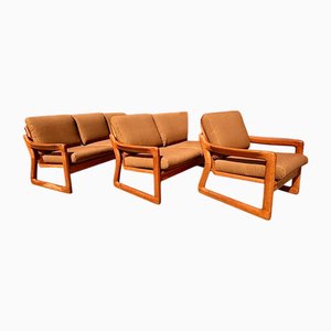 Groupe de Sièges Vintage en Teck de Komfort Denmark, 1960s, Set de 3