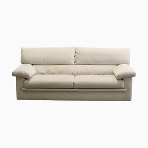 Canapé Pallas 3 Places en Daim Crème attribué à Claude Brisson pour Ligne Roset