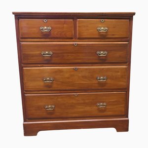 Grande Commode à Tiroirs Édouardienne en Noyer, 1900s