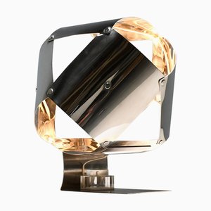 Lampe de Bureau en Acier Inoxydable par Edera Radici pour Sagim, 1970