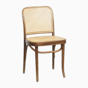 Silla de bistró vintage con estructura de madera
