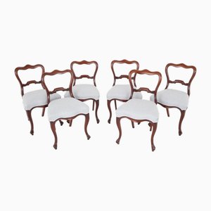 Chaises de Salle à Manger Victoriennes en Acajou, Set de 6
