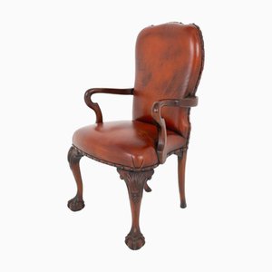 Chippendale Desk Chair in Mahogany, 1890s