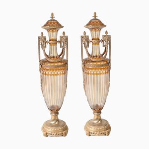 Amphores Empire en Verre, France, Set de 2