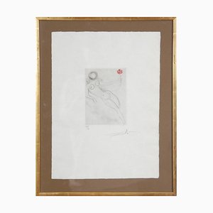 Salvador Dali, Petit nüs Ronsard, XXe siècle, Eau-forte