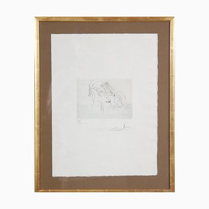 Salvador Dali, Petit nüs Ronsard, 20th Century, Etching