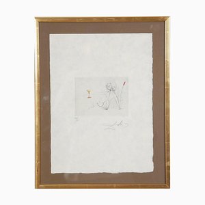 Salvador Dali, Petit nüs Ronsard, 20th Century, Etching