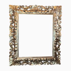 Italian Baroque Hand-Carved Gilded Wood Frame, 17th Century