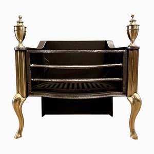 Braciere in ottone e ferro battuto di Thomas Elsley, Regno Unito, fine XIX secolo