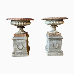 Urnes Tazza en Fonte par Andrew Handyside, Angleterre, 1890s, Set de 2